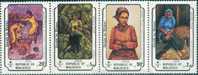 AW0423 Maldives 1981 About Women's Painting 4v MNH - Incisioni