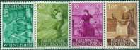 AW0438 Liechtenstein 1961 On Farmers' Painting 4v MNH - Grabados