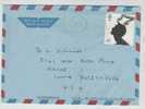 Greaty Britain Single Stamped Air Mail Cover Sent To USA 31-8-2001 - Brieven En Documenten