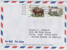 Greaty Britain Air Mail Cover Sent To USA - Brieven En Documenten