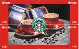 B04040 China Phone Cards Starbucks Coffee Puzzle 20pcs - Alimentación