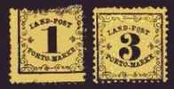 Timbre Allemagne Bade  Taxe Lot De 2 T. N°1 Et 2 .1862.c11€ - Nuovi