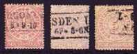 Timbre Allemagne Du Nord Conf.Lot De 3 T.Ob N°4-5-6. 1868 C.16€ - Afgestempeld