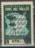 Benefico PINS Del VALLES (barcelona) 5 Cts Sobre 1 Pta, Guerra Civil ** - Spanish Civil War Labels