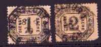 Timbre Allemagne Du Nord Conf . Lot De 2 T. Service N°4-5.1870 C.7€ - Gebraucht