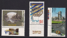 ISRAEL-1997-1999-2001-IVE RT.1453,1557  Y 1571-PERFECTOS-USADOS- - Gebruikt (met Tabs)