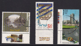 ISRAEL-1997-1999-2001-IVE RT.1453,1557  Y 1571-PERFECTOS-USADOS- - Gebraucht (mit Tabs)