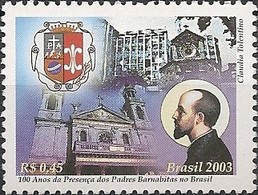 BRAZIL - CENTENARY OF BARNABITE ORDER IN BRAZIL 2003 - MNH - Nuovi