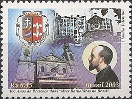 BRAZIL - CENTENARY OF BARNABITE ORDER IN BRAZIL 2003 - MNH - Unused Stamps