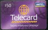 26-Uruguay-Telecard-Antel   -  Valor $ 50-TT: Mundo. - Uruguay
