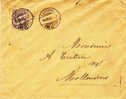 Suisse - Lettre De 1888 - Oblitération Chavannes Le Chène - Briefe U. Dokumente