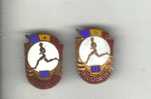 Romania Old Pin  Badges , All-round Athlete , Firts And Second Class - Athlétisme