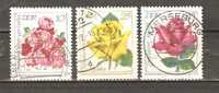 GERMANY DDR 1972  - ROSES  - CPL. SET - USED OBLITERE GESTEMPELT - Rozen