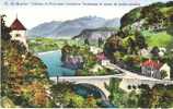 CH/St Maurice .chateau Et Pont + Forteresse Police Vaudoise. - VS Valais