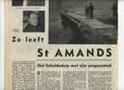 Sint-Amands   : ZO LEEFT - Uit  Zondagsvriend 1953 :  Knipsel 3  Pagina´s ( 27 X 37 Cm ) - Sint-Amands