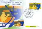 Italia 2009 Maximum Card FDC 28° Coppa Del Mondo Di Baseball - Baseball