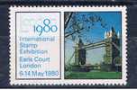 GB+ Großbritannien 1980 Vignette London Briefmarkenausstellung - Cinderelas