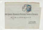 LETTRE BUREAU EGYPTIEN DE BROUSSE 1909  TIMBRE TURC CACHET D'ARRIVEE - 1915-1921 Protettorato Britannico