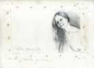 -  BUSTE FEMININ . DESSIN AU CRAYON SUR TOILE DESENCHASSEE DE SYLVAIN GEORGES - Dessins