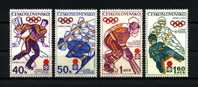 **TCHECOSLOVAQUIE 1972 Poste N° 1894/1897 ** Neufs Ier Choix. Sup. Cote: 4€  (Sports. JO D'hiver  De Sapporo) - Ungebraucht