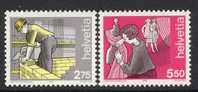 SUISSE.1989.. . L'HOMME ET SON METIER .(YVERT N° 1325-26) - Unused Stamps