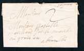 Belgique Précurseur 1737 Lettre Avec Manuscrit "Soignies". - 1714-1794 (Pays-Bas Autrichiens)