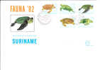 22/272  FDC    SURINAME - Tortues