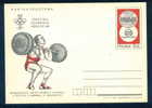 Mint  Halterophilie /  Weightlifting - JEUX OLYMPIQUES - Mexico 68 Poland Stationery Card  V30 - Gewichtheben