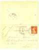 REF LHEN4 - EP CL SEMEUSE 10c DATE 803 OBL. PONT MAUGIS STATION MAI 1908 - Cartoline-lettere