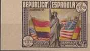 ES763SCSDBH-L3935TV .Spain.Espagne. ANIVERERSARIO. CONSTITUCION USA Banderas.1938 (Ed 763s**)sin Charnela.LUJO . - Plaatfouten & Curiosa