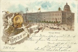 AK Berlin Schloss & Kaiser Wilhelm Farblitho 1898 #317 - Tegel
