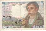 ****  BILLET  5 FRANCS BERGER  5-4-1945  ALPHABET  C.142  **** EN ACHAT IMMEDIAT !!! - 5 F 1943-1947 ''Berger''