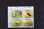 1999 Canada Fauna Bird Goshawk, Blackbird, Goldfinch, Crane Block Of 4 MNH - Ungebraucht