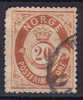 Norway 1877 Mi. 27   20 Ø Posthorn - Usati