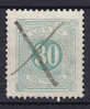 Sweden 1891 Mi. 8 B    30 Ö Lösen Postage Due Porto Ink Cancellation Perf. 13 - Postage Due