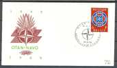 Belgium Belgique 1969 OTAN NATO NAVO FDC (COB No 1496) - NATO