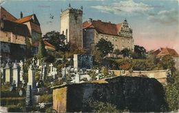 AK Bautzen Friedhof & Schloss Ortenburg Color 1921 #01 - Bautzen