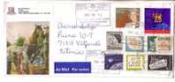 GOOD CANADA Postal Cover To ESTONIA 2002 - Good Stamped: Queens ; Maps - Covers & Documents