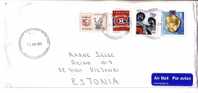 GOOD CANADA Postal Cover To ESTONIA 2010 - Good Stamped: Olympic Games ; Monument - Brieven En Documenten