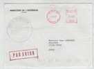 France Cover Ministere De L'interieur With Meter Cancel Paris 2-12-1987 - Lettres & Documents