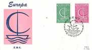 BELGIUM  1966  EUROPA  CEPT FDC - 1966