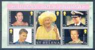 St Helena 2000 Royal Birthdays Centenary Of The Queen Mother Souvenir Sheet MNH XX - Isla Sta Helena