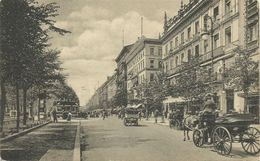 AK Berlin Unter Den Linden Kutsche / Droschke + Autotaxi ~1910/15 #140 - Charlottenburg