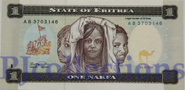 ERITREA 1 NAKFA 1997 PICK 1 UNC - Eritrea