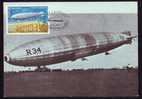 ZEPPELIN R 34  MAXICARD FDC 1978, ROMANIA. - Zeppelins