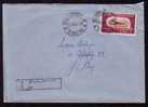 AIRPLANE STAMP 1953,nice Franking On  REGISTRED Cover. - Covers & Documents