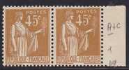 France - Paire Yvert N° 282 X - Cote 4 Euros - Prix De Départ 1,3 Euros - 1932-39 Peace