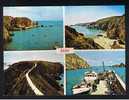 RB 658 -  Multiview Postcard Le Creux Harbour - La Maseline Harbour - La Coupee - Dixcart Bay - Sark Channel Islands - Sark