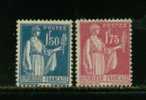 FRANCE N° 288 & 289 ** - 1932-39 Vrede