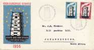 NETHERLANDS  1956 EUROPA CEPT FDC - 1956